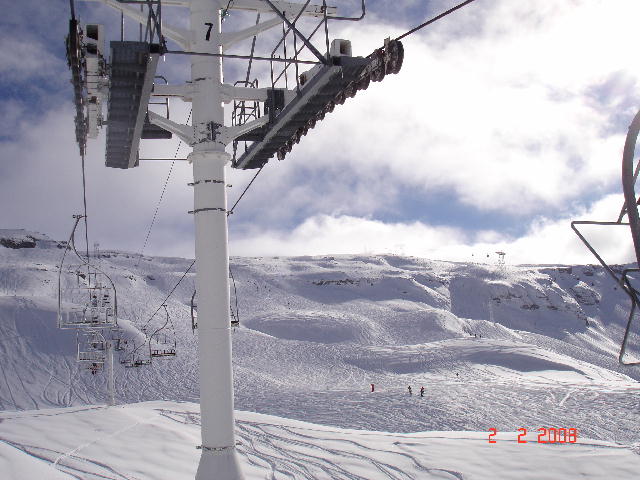 Powder day above Flaine